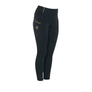 Leggings da bambina full grip Nero Equestro shop del cavallo