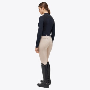 Polo allenamento a maniche lunghe da donna Navy Cavalleria Toscana shop del cavallo