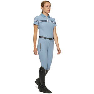 Polo da bambina tempo libero in jersey tecnico shop del cavallo