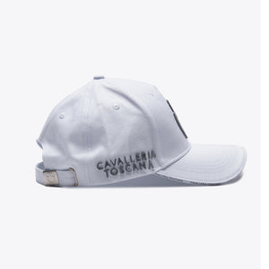 Cappellino da baseball con logo in 3D bianco Cavalleria Toscana shop del cavallo