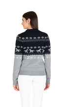 Carica l&#39;immagine nel visualizzatore di Gallery, Maglione da donna a girocollo in lana modello &quot;Nitan&quot; Equiline shop del cavallo
