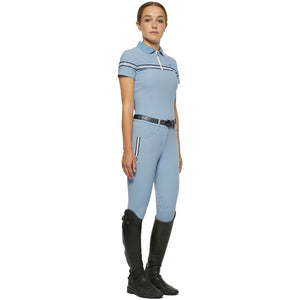 Polo da bambina tempo libero in jersey tecnico shop del cavallo