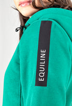 Load image into Gallery viewer, Felpa donna con cappuccio verde shop del cavallo
