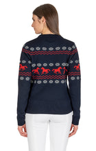 Carica l&#39;immagine nel visualizzatore di Gallery, Maglione da donna a girocollo in lana modello &quot;Nitan&quot; Equiline shop del cavallo
