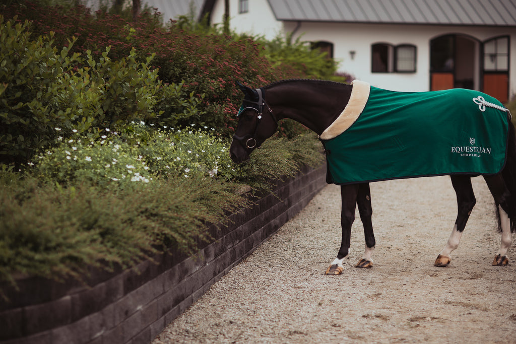 Coperta in pile verde Emerald Equestrian Stockholm – Shop del Cavallo