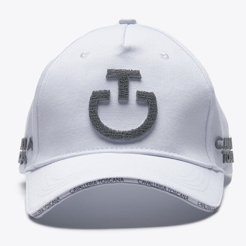 Cappellino da baseball con logo in 3D bianco Cavalleria Toscana shop del cavallo