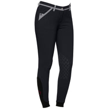 Load image into Gallery viewer, Pantaloni Cavalleria Toscana donna con pois traforati blu shop del cavallo
