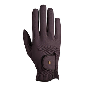 Guanti da equitazione Roeckl-grip marrone plum shop del cavallo